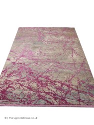 Emerald Abstract Pink Rug - Thumbnail - 6