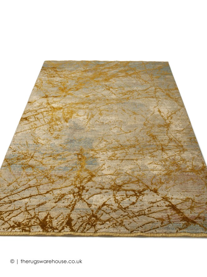 Emerald Abstract Yellow Rug - 6