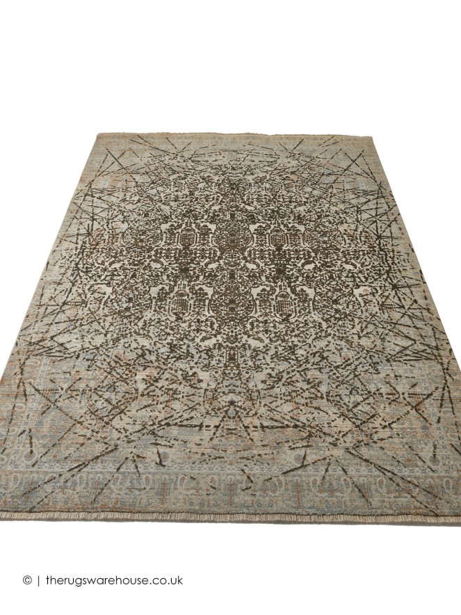 Emerald Vintage Mink Rug - 6