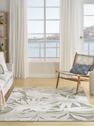 Aloha Leaves Ivory Sage Rug - Thumbnail - 4