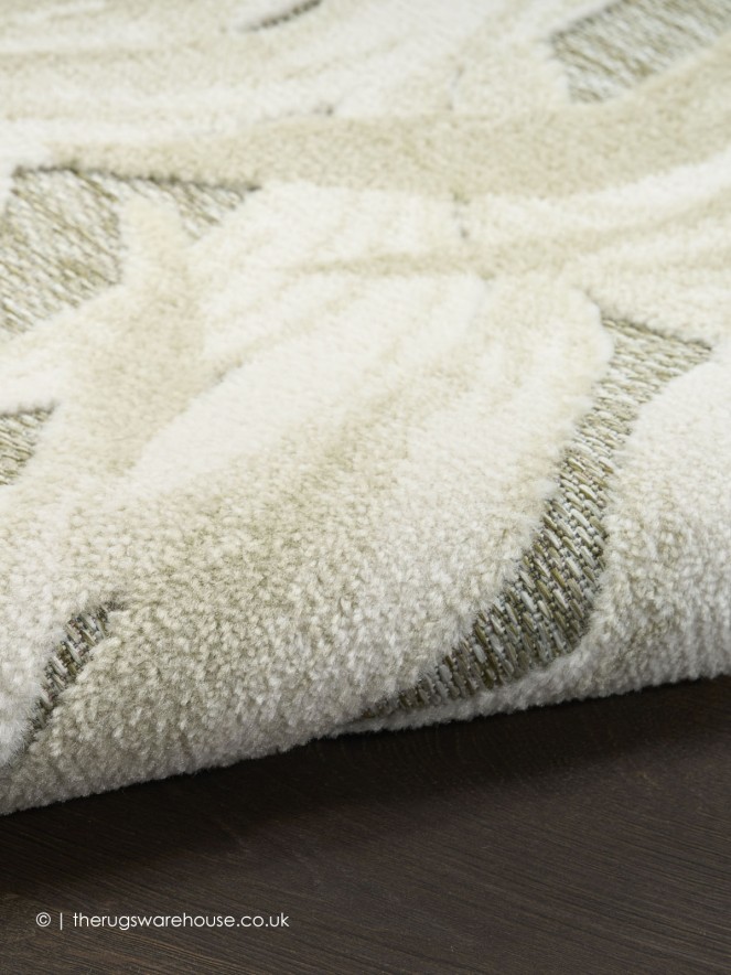 Aloha Leaves Ivory Sage Rug - 6