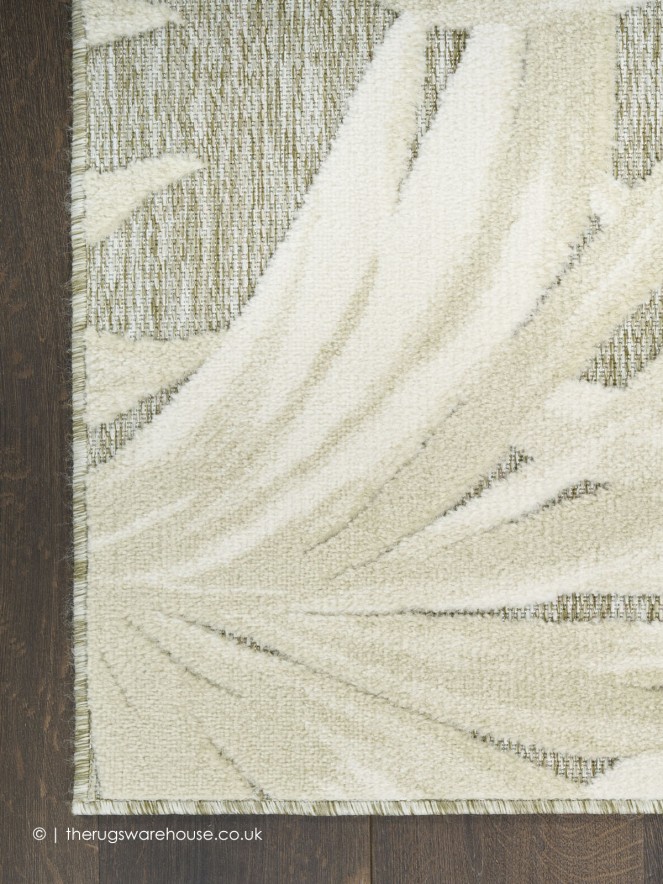 Aloha Leaves Ivory Sage Rug - 7