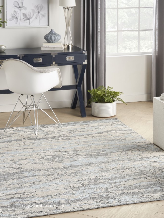 Ridge Aqua Rug - 3