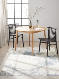 Starlet Ivory Blue Rug - Thumbnail - 3