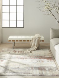 Stubble Grey Rust Rug - Thumbnail - 2