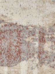 Stubble Grey Rust Rug - Thumbnail - 4