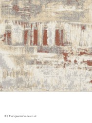 Stubble Grey Rust Rug - Thumbnail - 6