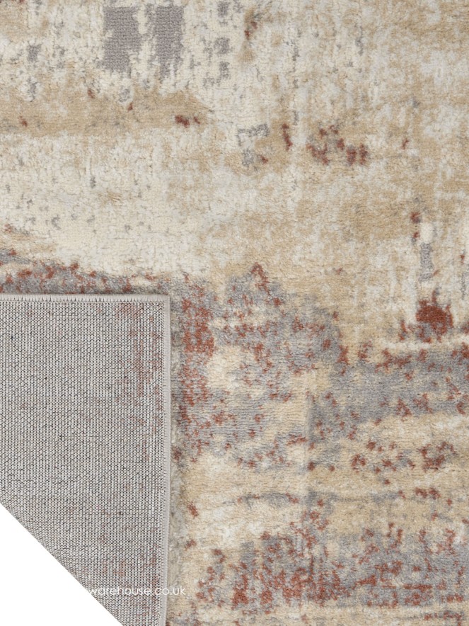 Stubble Grey Rust Rug - 9