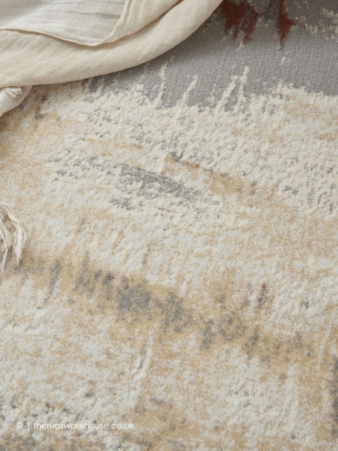 Stubble Grey Rust Rug - 8