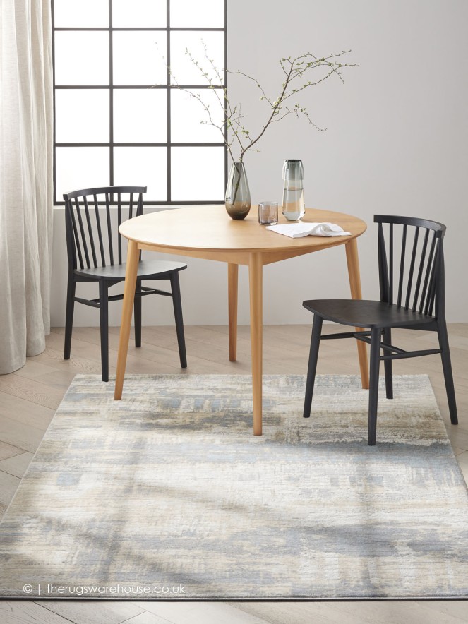 Stubble Ivory Seaglass Rug - 3