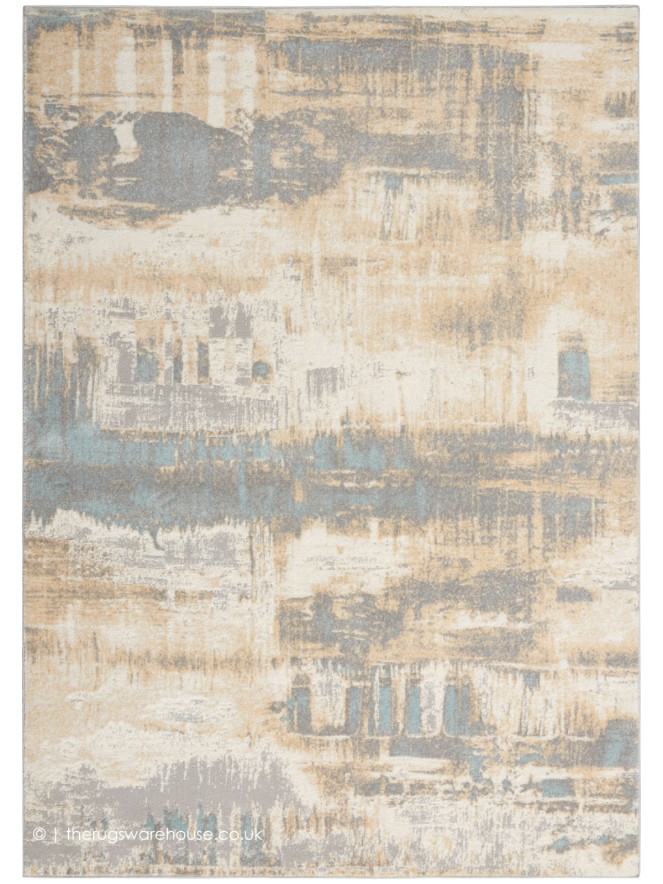 Stubble Ivory Seaglass Rug - 10