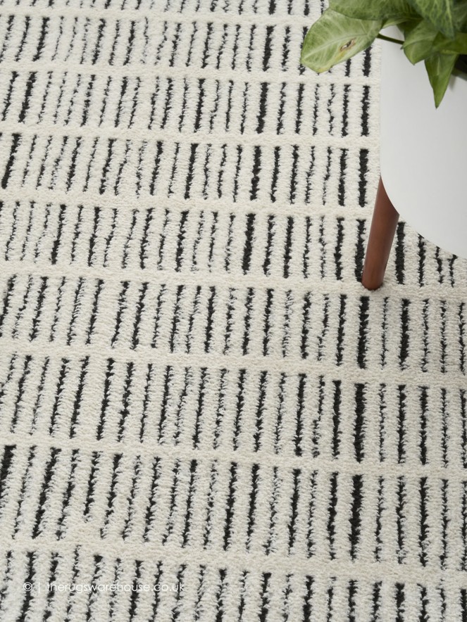 Ovido Ivory Black Rug - 5