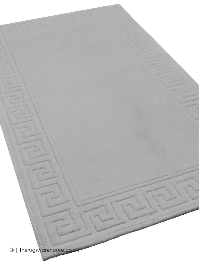 Vetrina Greek Key Silver Rug - 8