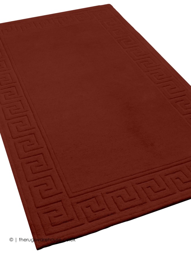 Vetrina Greek Key Burgundy Rug - 8