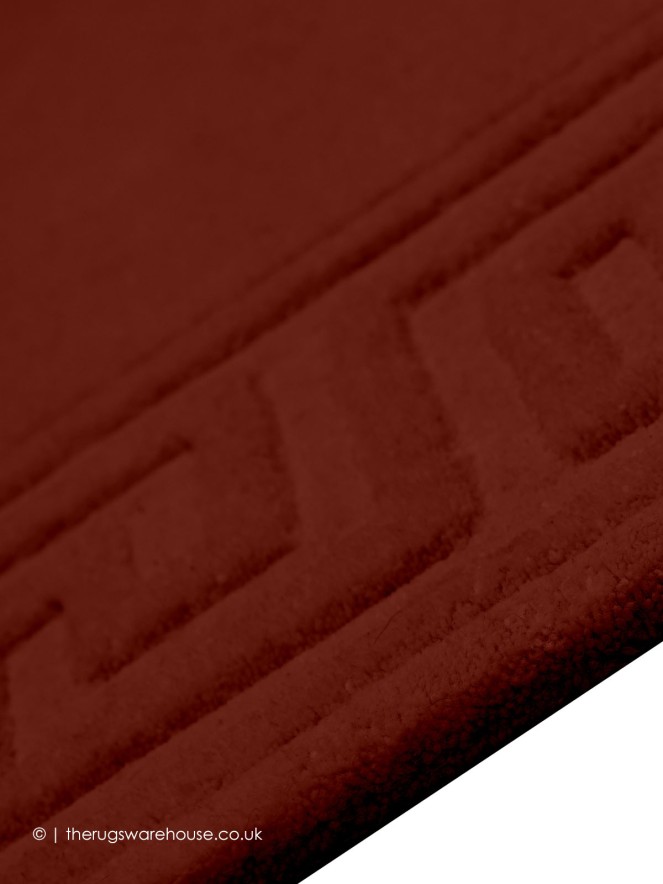 Vetrina Greek Key Burgundy Rug - 3
