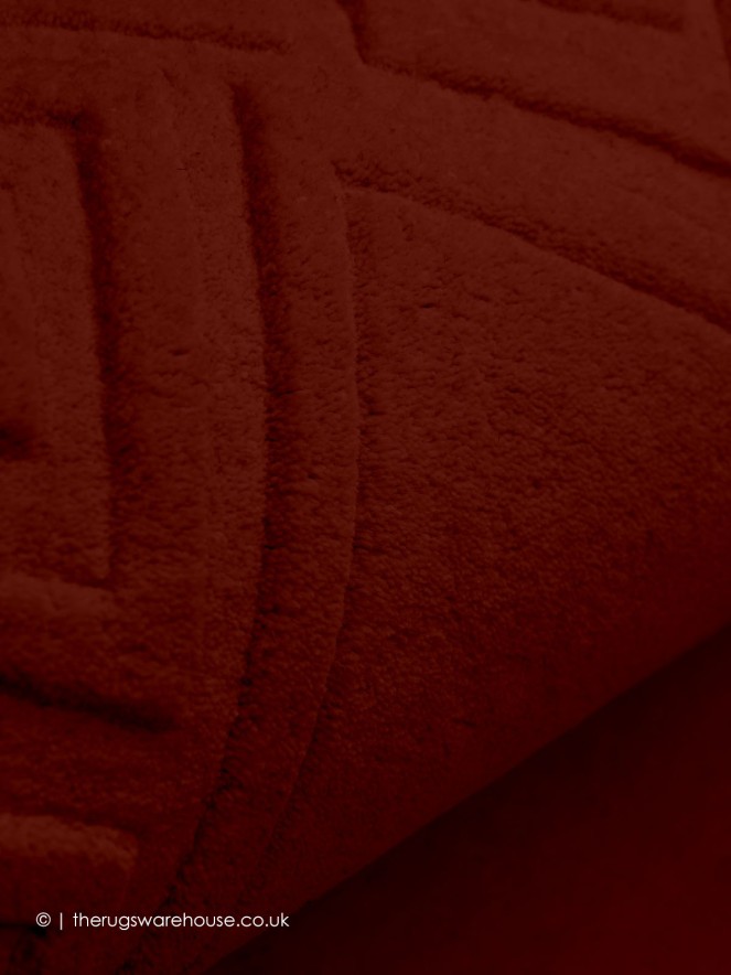 Vetrina Greek Key Burgundy Rug - 4