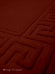 Vetrina Greek Key Burgundy Rug - Thumbnail - 5