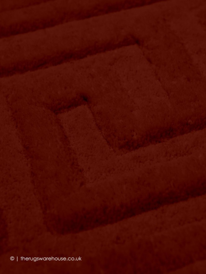 Vetrina Greek Key Burgundy Rug - 6