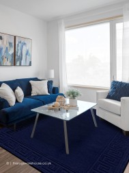 Vetrina Greek Key Navy Rug - Thumbnail - 2