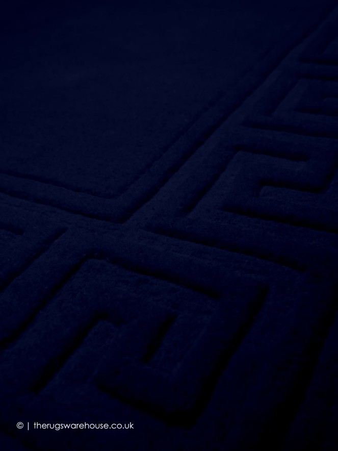 Vetrina Greek Key Navy Rug - 5