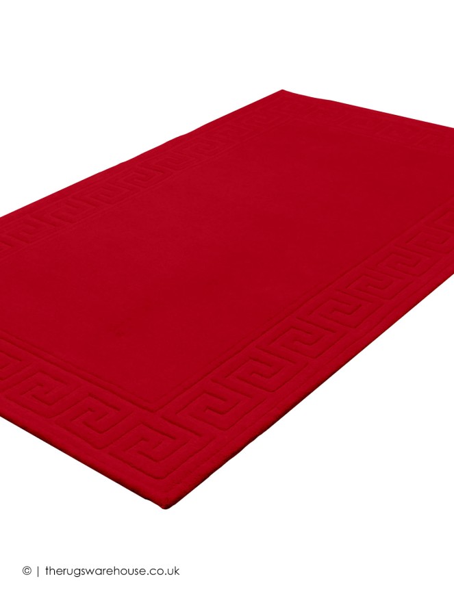 Vetrina Greek Key Red Rug - 9