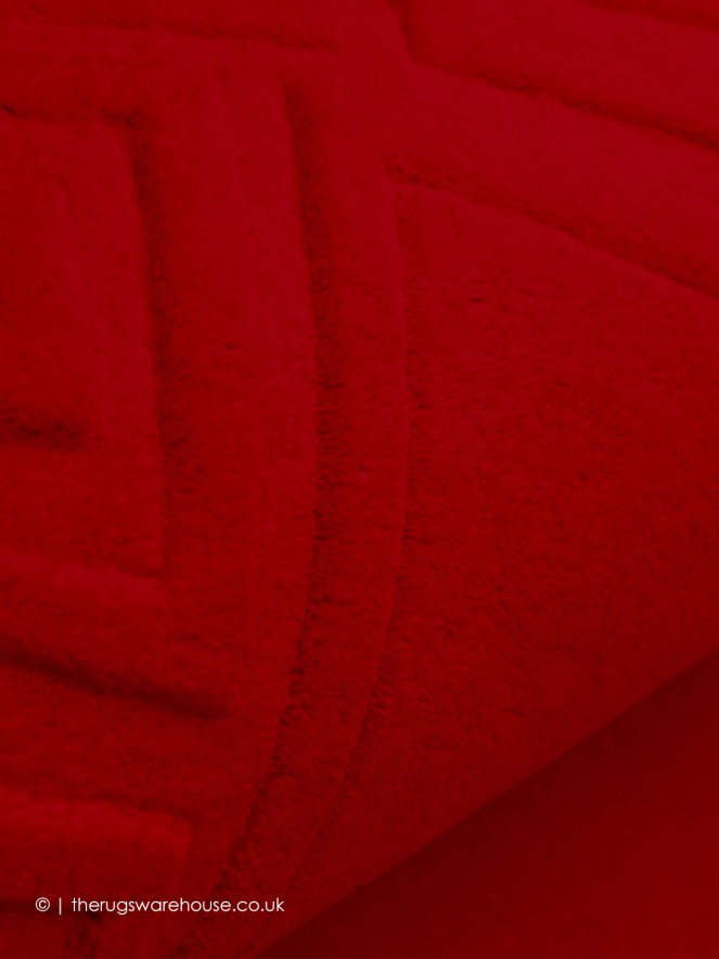 Vetrina Greek Key Red Rug - 4