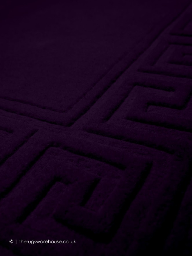Vetrina Greek Key Purple Rug - 5