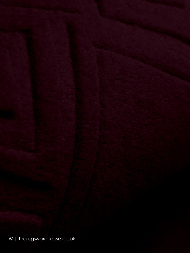 Vetrina Greek Key Aubergine Rug - 4