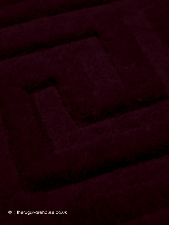 Vetrina Greek Key Aubergine Rug - 6