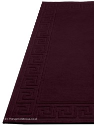 Vetrina Greek Key Aubergine Rug - Thumbnail - 7
