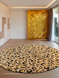 Leopard Leo Circle Rug - Thumbnail - 3