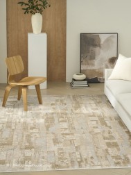 Hontema Beige Grey Rug - Thumbnail - 2