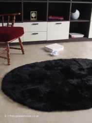 Naturelux Black Circle Rug - Thumbnail - 2
