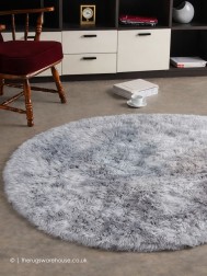 Naturelux Light Grey Circle Rug - Thumbnail - 2
