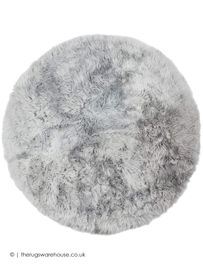 Naturelux Light Grey Circle Rug - 3