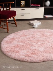 Naturelux Pink Circle Rug - Thumbnail - 3