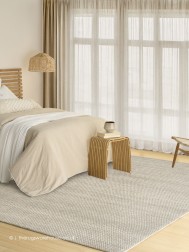 Rows Ivory Grey Rug - Thumbnail - 4