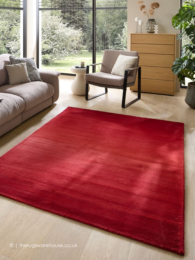 Ombre Comfort Red Rug - 3