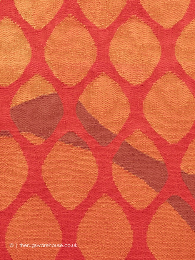 Citrus Orange Rug - 5
