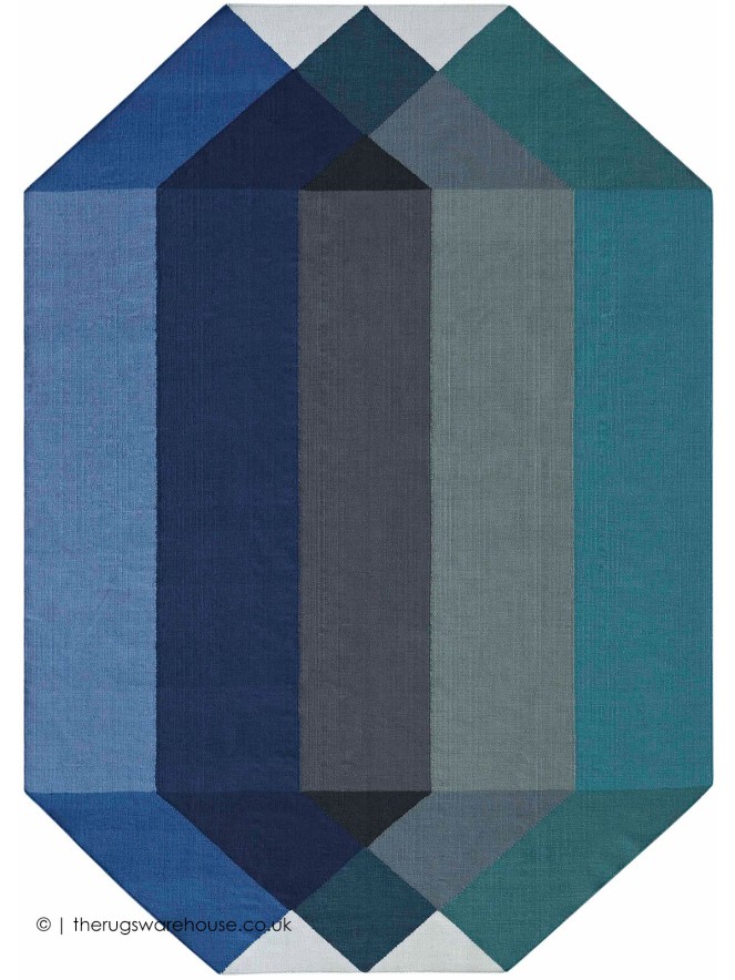 Diamondoor Blue Rug - 5