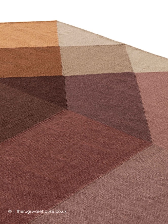 Diamondoor Orange Rug - 3