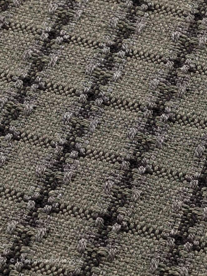 Checks Green Rug - 4