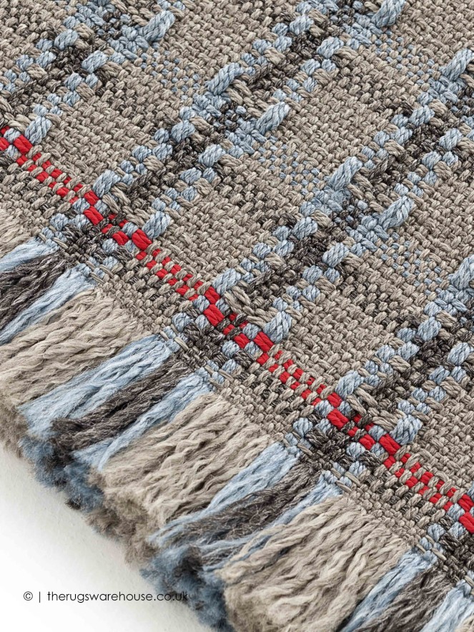 Checks Blue Rug - 3