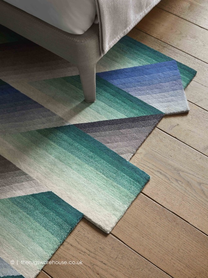 Mirage Geo Blue Rug - 6