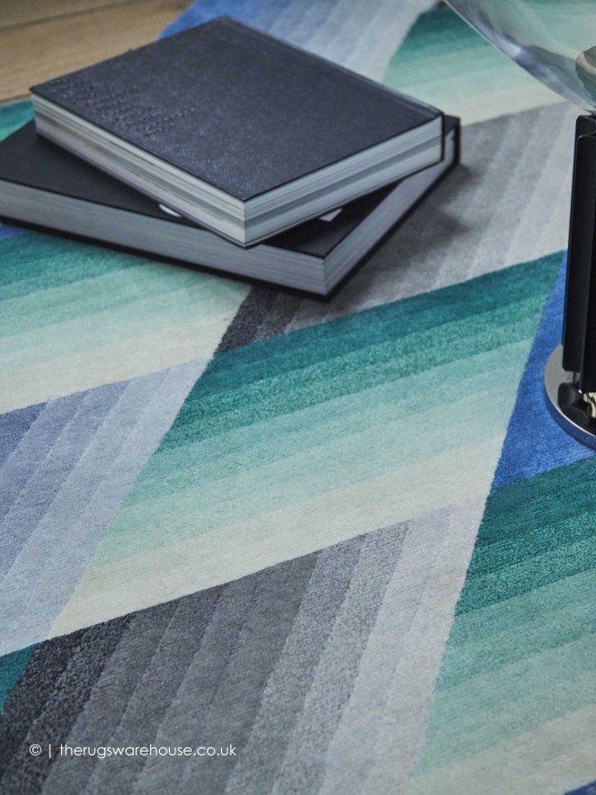 Mirage Geo Blue Rug - 7