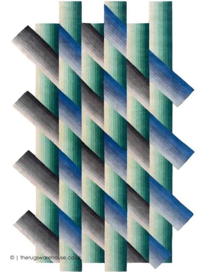 Mirage Geo Blue Rug - 10