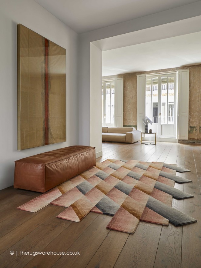 Mirage Geo Pink Rug - 3