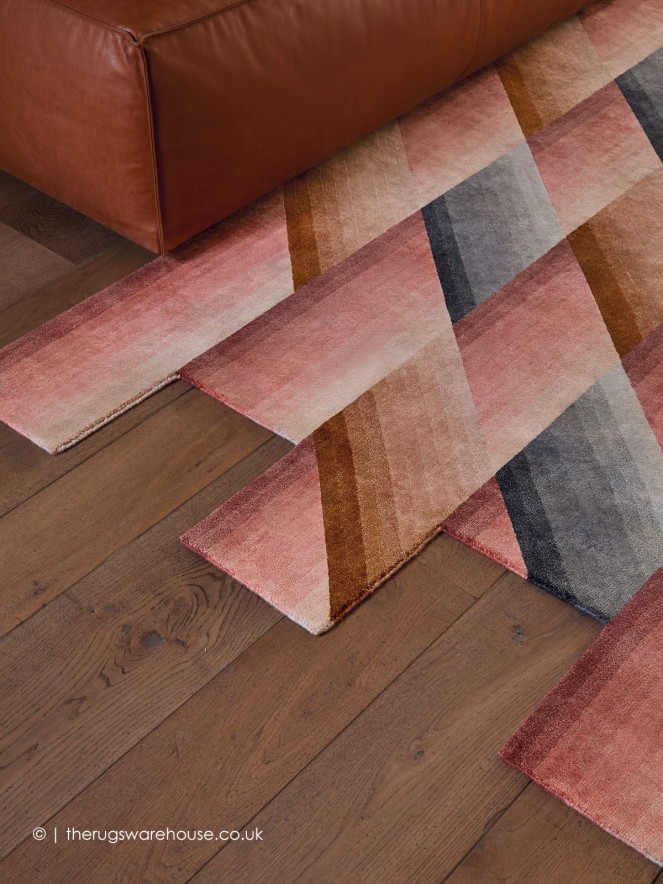 Mirage Geo Pink Rug - 5