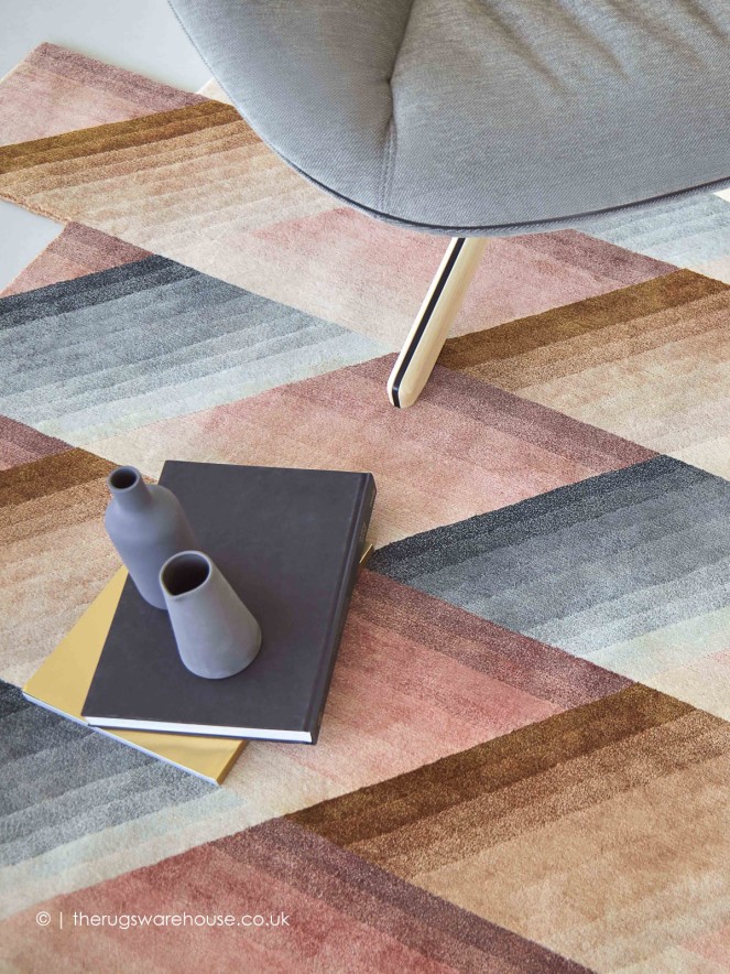 Mirage Geo Pink Rug - 6