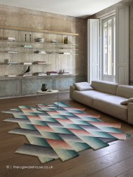 Mirage Geo Orange Rug - Thumbnail - 2